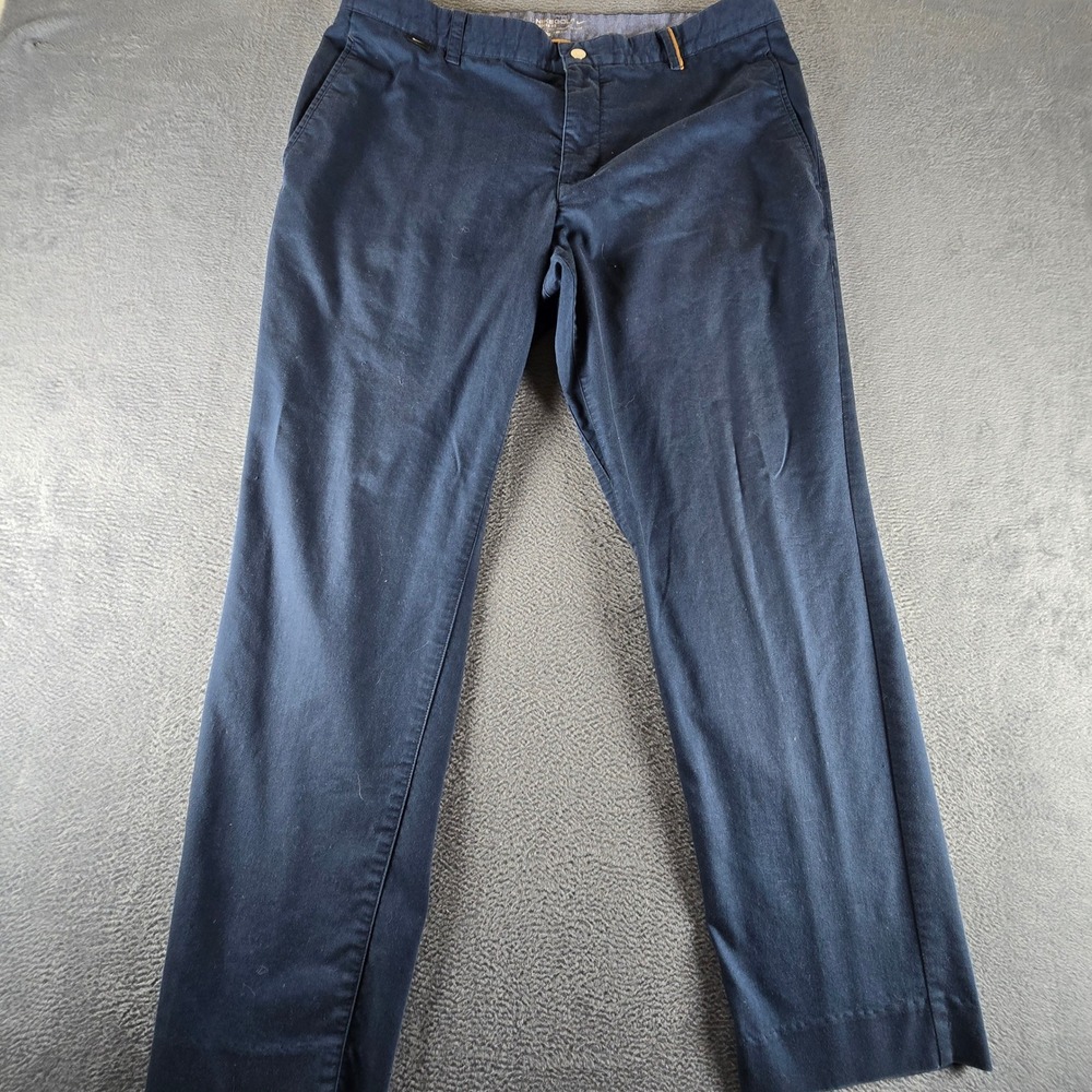 Nike Golf Dri-FIT Modern Fit Pants Mens 34x34 Navy Blue Flat Front Chinos